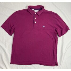 Southern Tide Men's Size XL Pink And Blue Striped‎ Polo Shirt Classic Fit